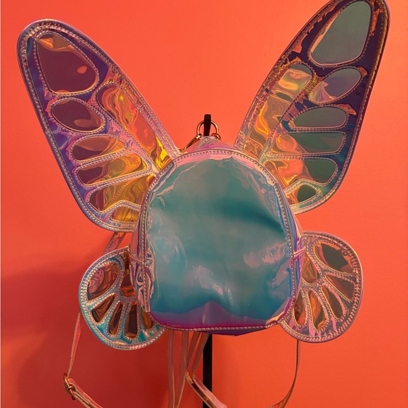 Iridescent Butterfly Wing Backpack - Picture 6 of 6